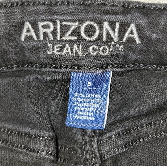 Arizona Jean CO | Black Ripped/Distressed Jeans Juniors 5 - Picture 3 of 5